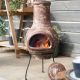 La Hacienda Essentials Clay Chimenea Brown