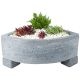 London Grey Corner 12.5cm Trough Planter