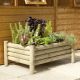 Forest Raised Log Planter