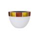 Satu Bumi Egg Planter Watson White Base Copper Gold Squares On Rim